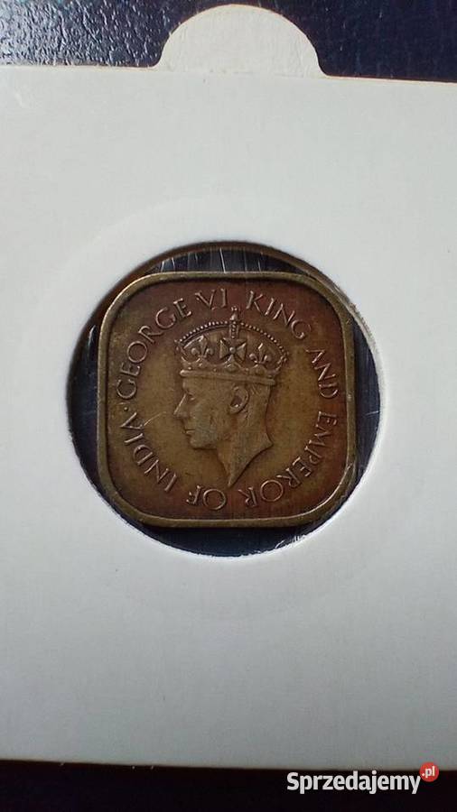 Stare monety 5 cent 1944 Cejlon Lesko