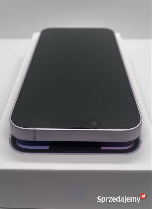 iPhone 14 128 GB Purple idealny 6 etui Łódź
