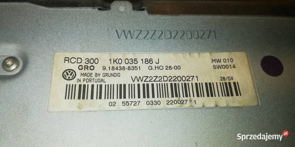 radio CD Grundig RCD300 VW Skoda Seat Radioodtwarzacze Piotrków Trybunalski