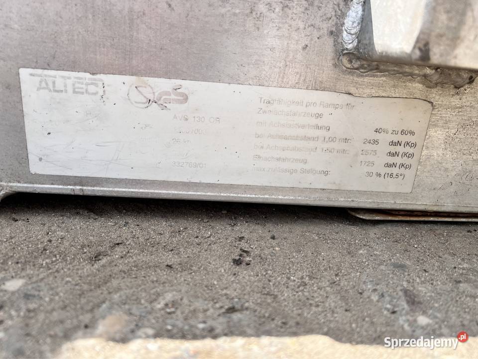 Altec najazdy aluminiowy Solnica