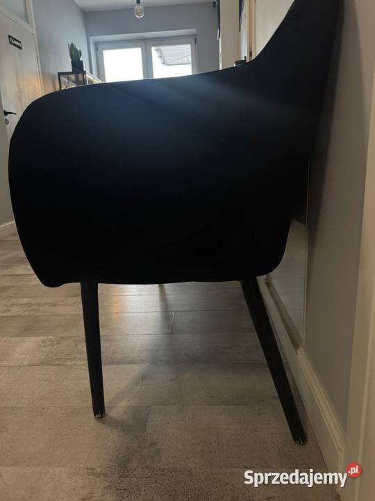 Beliani Sofa Kanapa 2Osobowa Welurowa Czarna Sofy i kanapy Warszawa