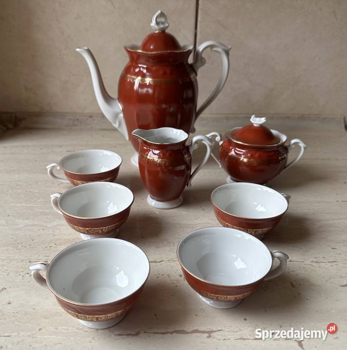 Serwis kawowy Ćmielów z lat PRLu Łódź