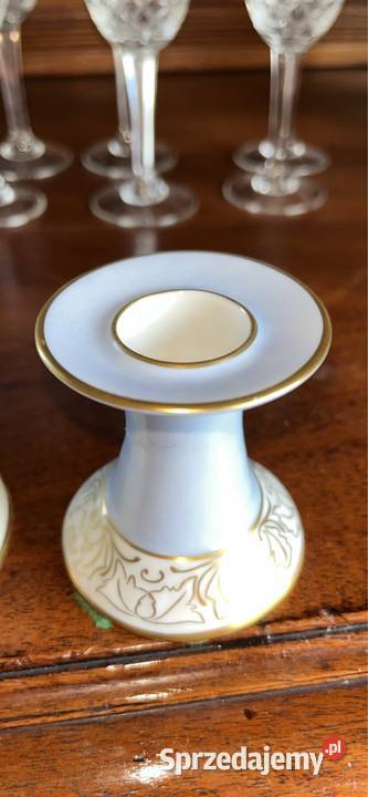 Świecznik Hertel Jacob Germany Niebieski Gdańsk sprzedam