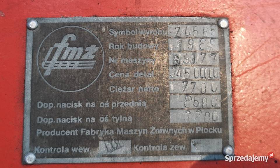 Kombajn Bizon Super Z056 1989 oryginal Łowicz sprzedam