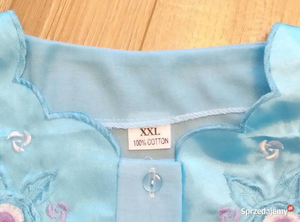 Koszula nocna damska HAFT niebieska Bielizna damska podlaskie