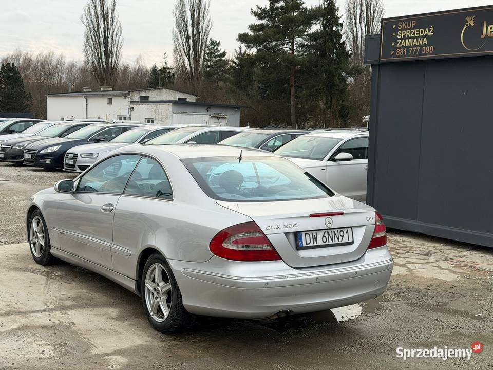 MercedesBenz CLK 27 Diesel Automat Skóra Navi Sportowy / Coupe Wrocław
