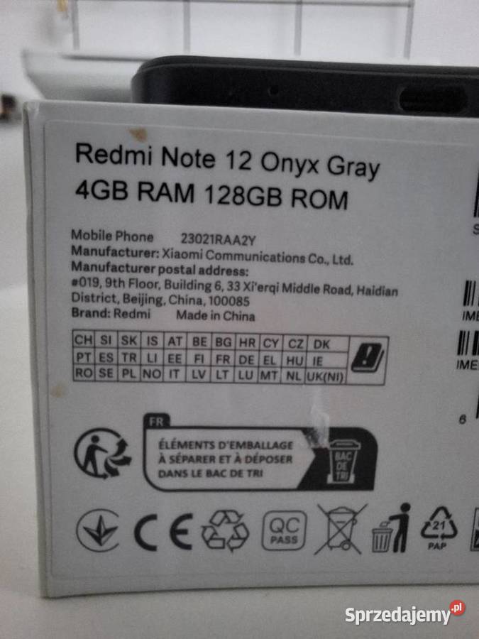 telefon Xiaomi Redmi note 12 4G 4128GB Wadowice Górne