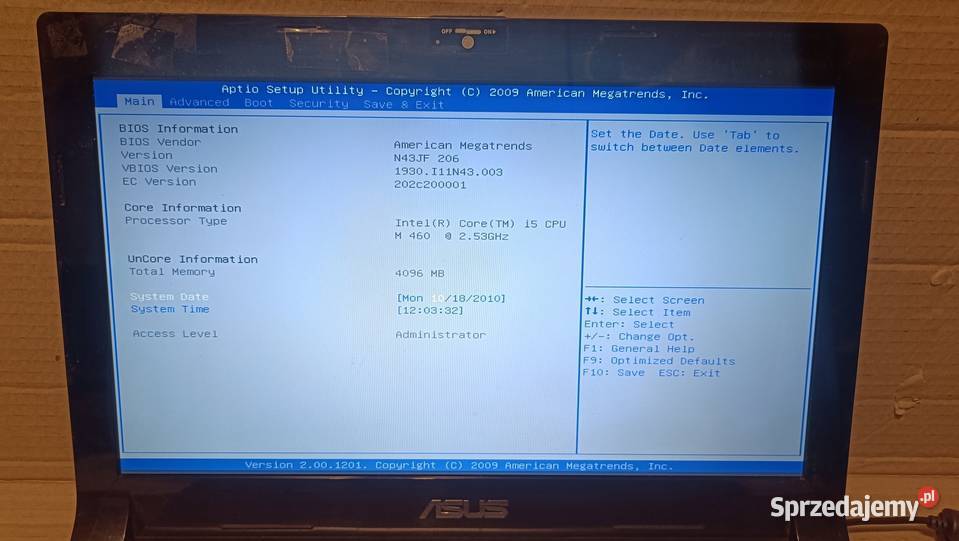 Laptop ASUS N43JFVX033 Poznań