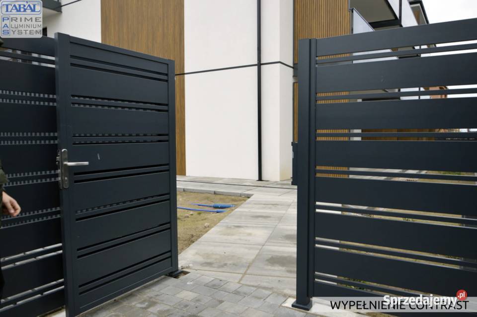 Nowoczesna furtka aluminiowa KOMPLETNA szybka lubelskie Lublin sprzedam