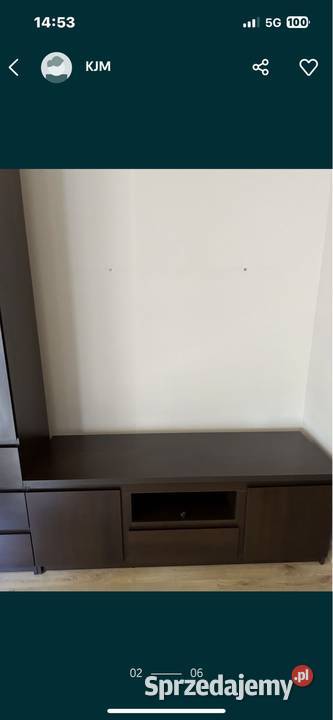 Dwie komody słupek szafka np pod tv