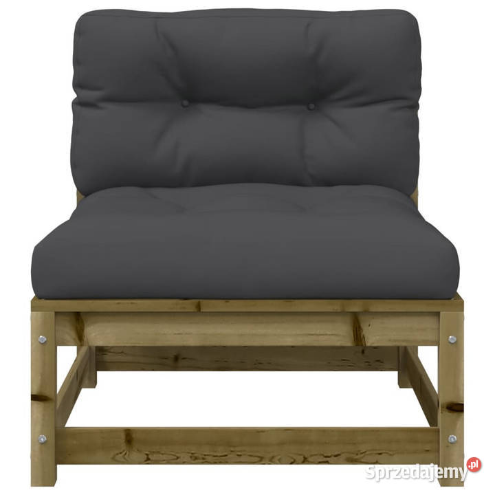 Ogrodowa sofa bez podłokietników z poduszkami i Warszawa