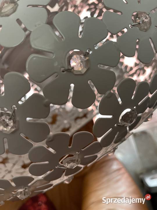 Lampa zyrandol zwis szkło metaloplastyka Bystrzyca Kłodzka