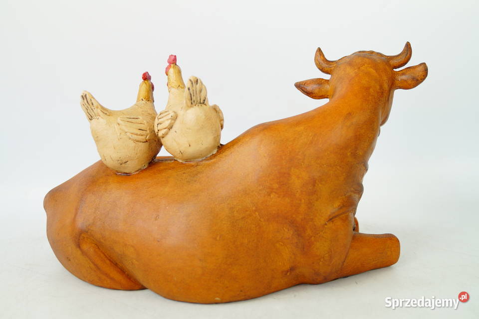 KOGUT I KURY figura dekoracyjna Farma rzeźba Gizałki