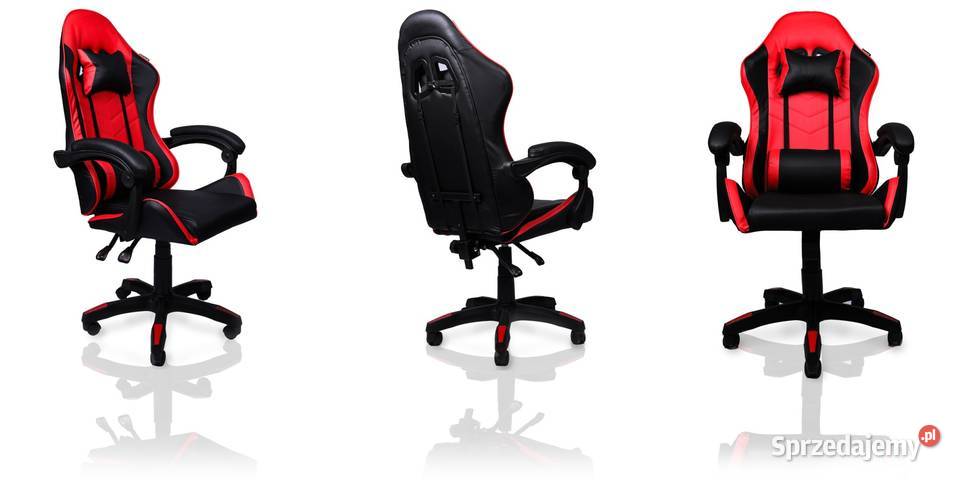 Fotel gamingowy krzesło obrotowe ekoskóra 50cm Poznań