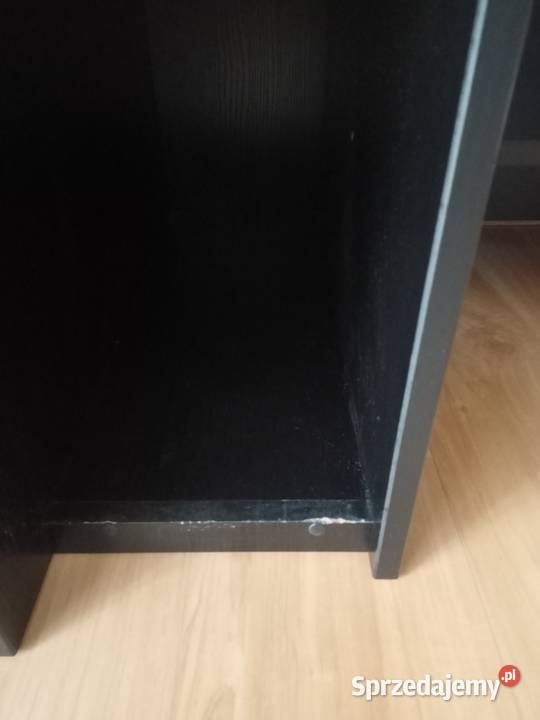 Biurko czarne z szafka i szufladą sprzedam