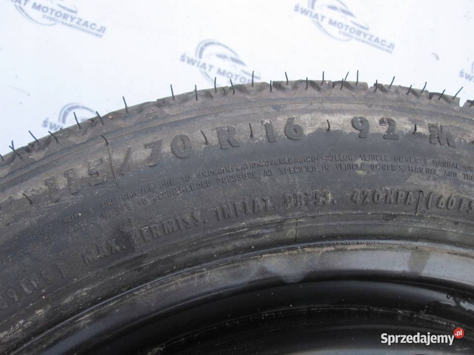 OPEL VECTRA C ASTRA H koło dojazdowe 1157016 92M Opony i felgi Kielce sprzedam