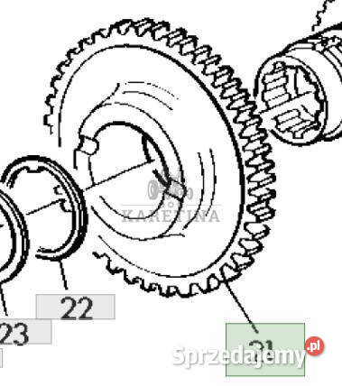 John Deere 6800 6900 Bieg Koło Zębate CZĘŚCI