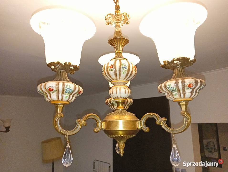 Żyrandol PRL vintage dolnośląskie Wrocław