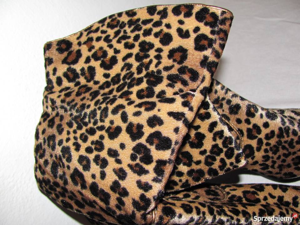 Buty w panterkę seksowne buciki w panterkę Rozmiar 39 Zamość