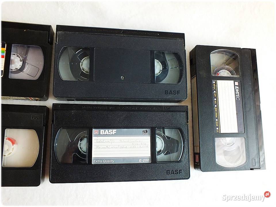 Kaseta VHS 7 Nagranych Kaset Video BASF VHS Żary sprzedam