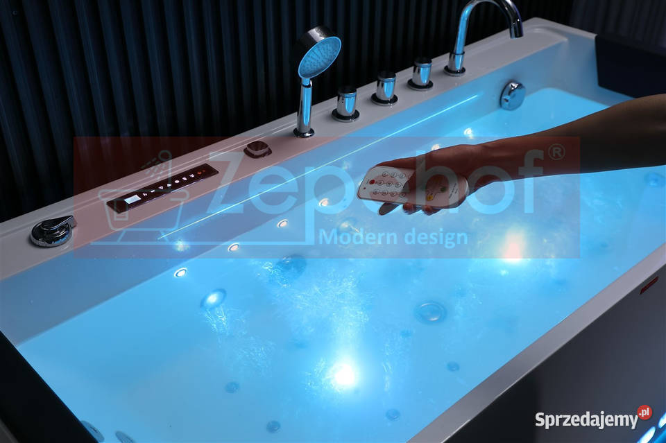 Wanna z hydromasażem EBXD710 prostokątna Wanny Grabówka