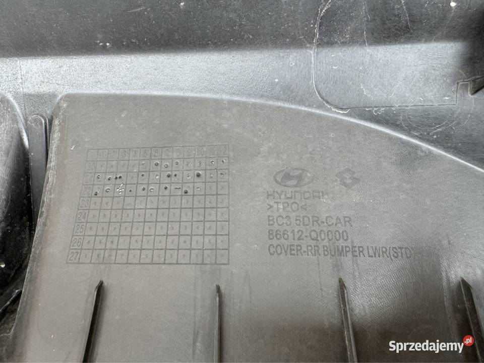 Spoiler dyfuzor dół zderzaka tył hyundai i20 III Międzychód