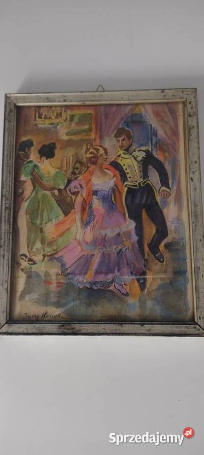Obraz reprodukcja Jerzy Kossak 1914r Grodzisk Mazowiecki