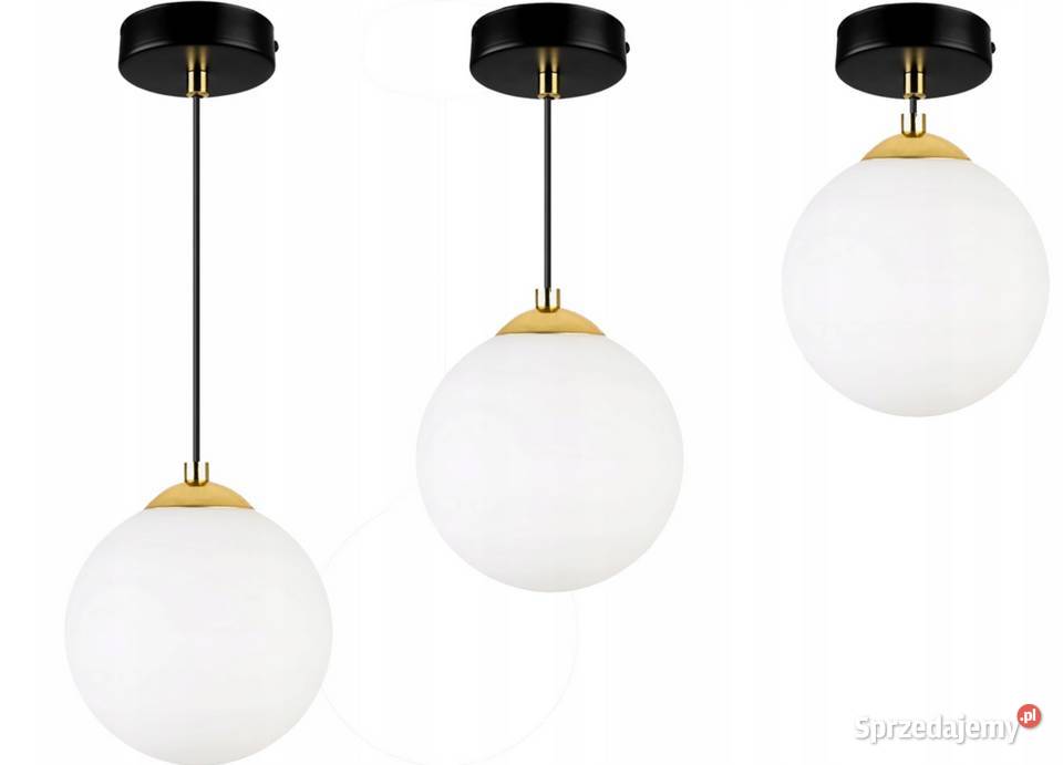 LAMPA SUFITOWA WISZĄCA ŻYRANDOL kula złota Gold podlaskie Choroszcz