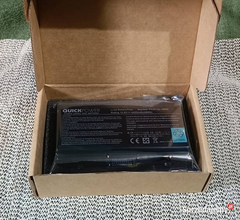 Bateria PA3615U1BRM PA3615U1BRS do Toshiba wielkopolskie Środa Wielkopolska
