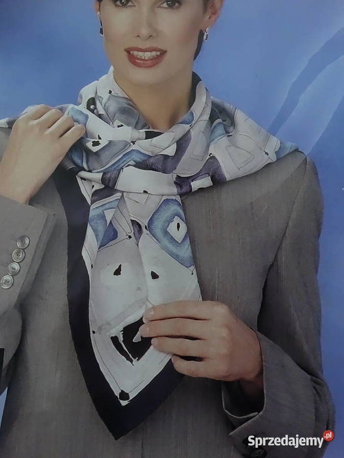 Elegancka Chusta Jedwabna 100 Seide Marka GIADA Biłgoraj sprzedam