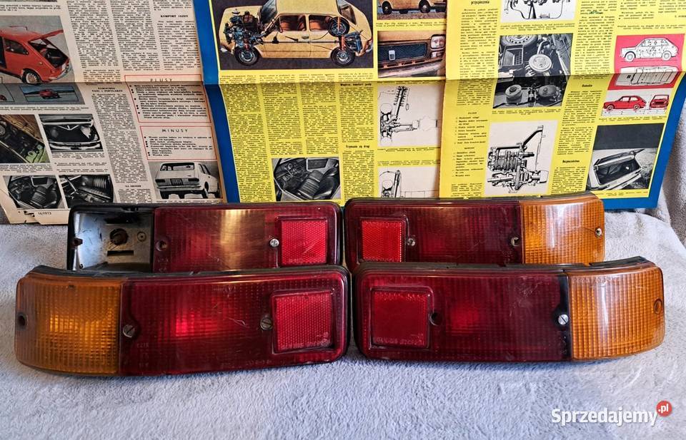 Polski Fiat 127p Fiat 127 lampy tylne Gliwice