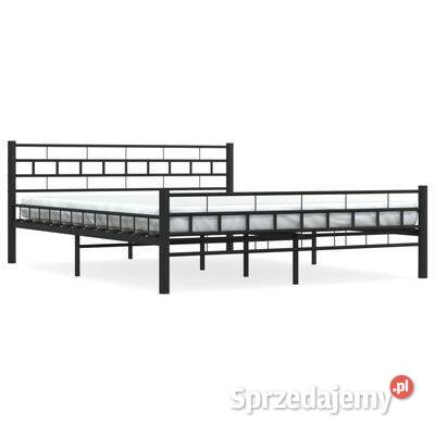vidaXL Rama łóżka czarna stalowa 160 x 200 Warszawa
