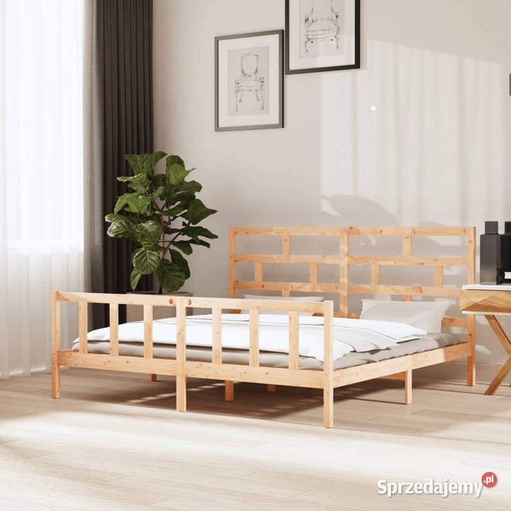 Rama łóżka lite drewno sosnowe 180x200 WM3101363 Łóżka Warszawa