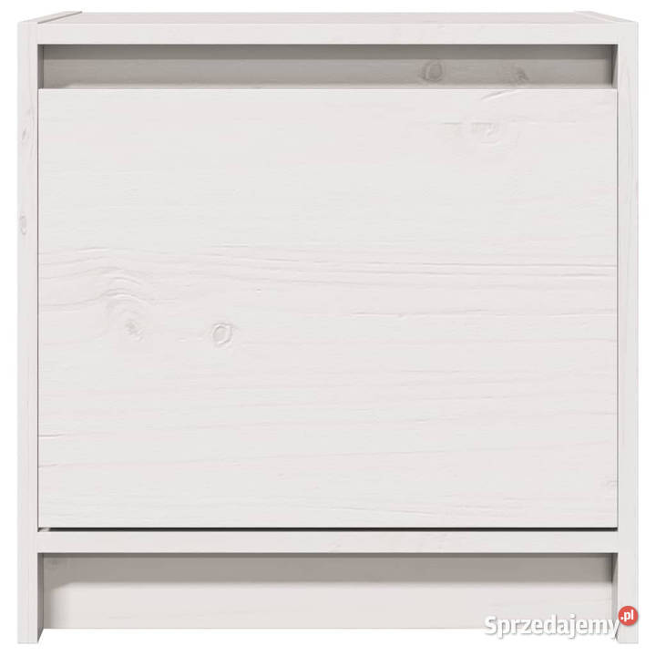 Szafki nocne 2 białe 40x305x40 lite drewno