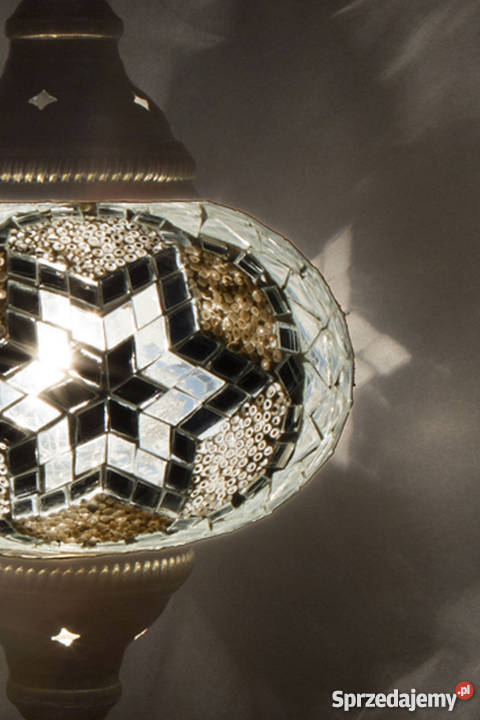 Turecka Lampa mozaikowa lampka nocna Biała L Marki