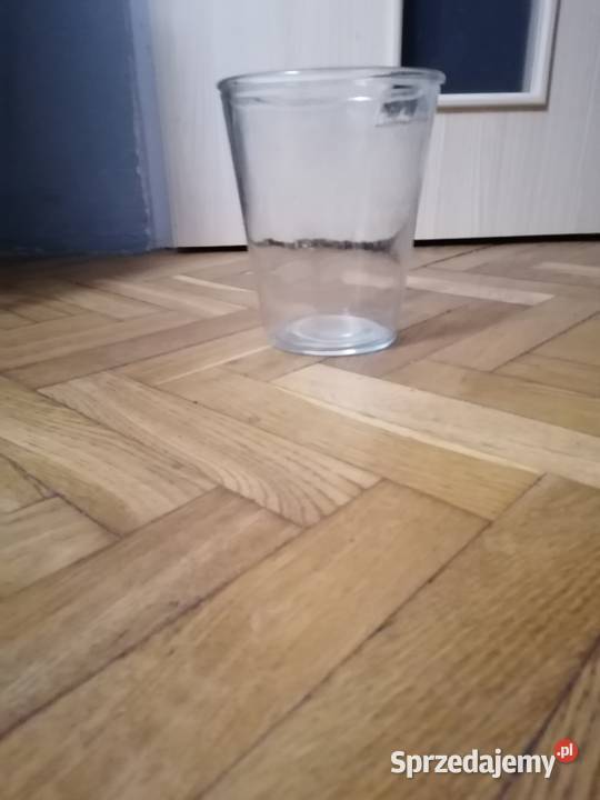 Pojemnik wysoki szklany przezroczysty Gdańsk