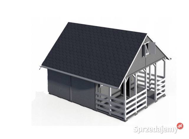 DOMEK LETNISKOWY DREWNIANY CAŁOROCZNY 5m7m 15mm