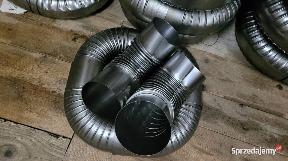 Nierdzewny kominek na rurę 200mm kolanka rury Wałbrzych