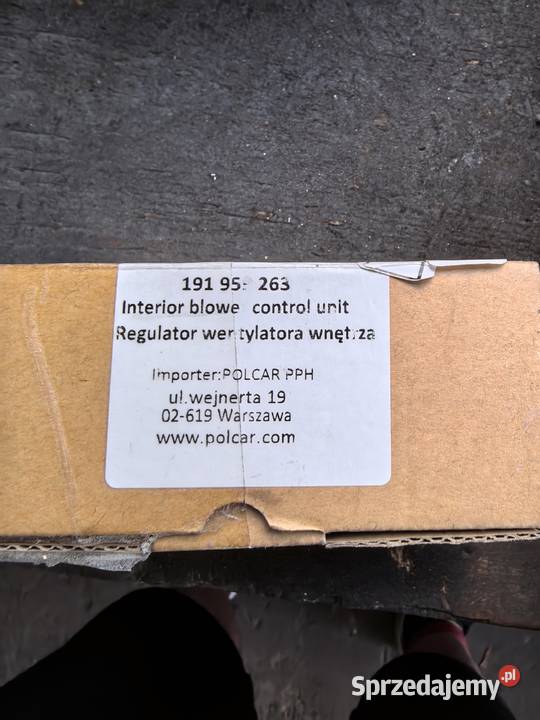 Regulator wentylatora nagrzewnicy golf jetta mk2 Mościska
