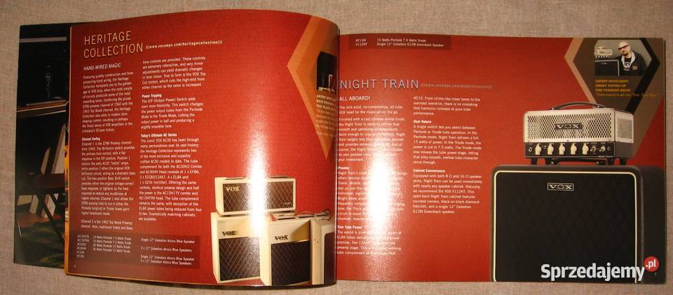 VOX Complete Catalogue Volume 12 amps guitar pomorskie