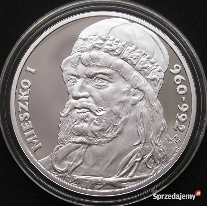 POLSKA POCZET KSIĄŻĘ MIESZKO I 2009 SREBRO STAN Łódź