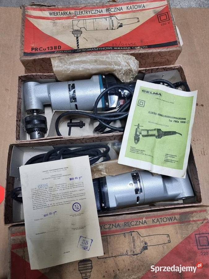 Wiertarka kątowa Celma Prcu 13IID nowa Wiertarki i wkrętarki wielkopolskie Lwówek