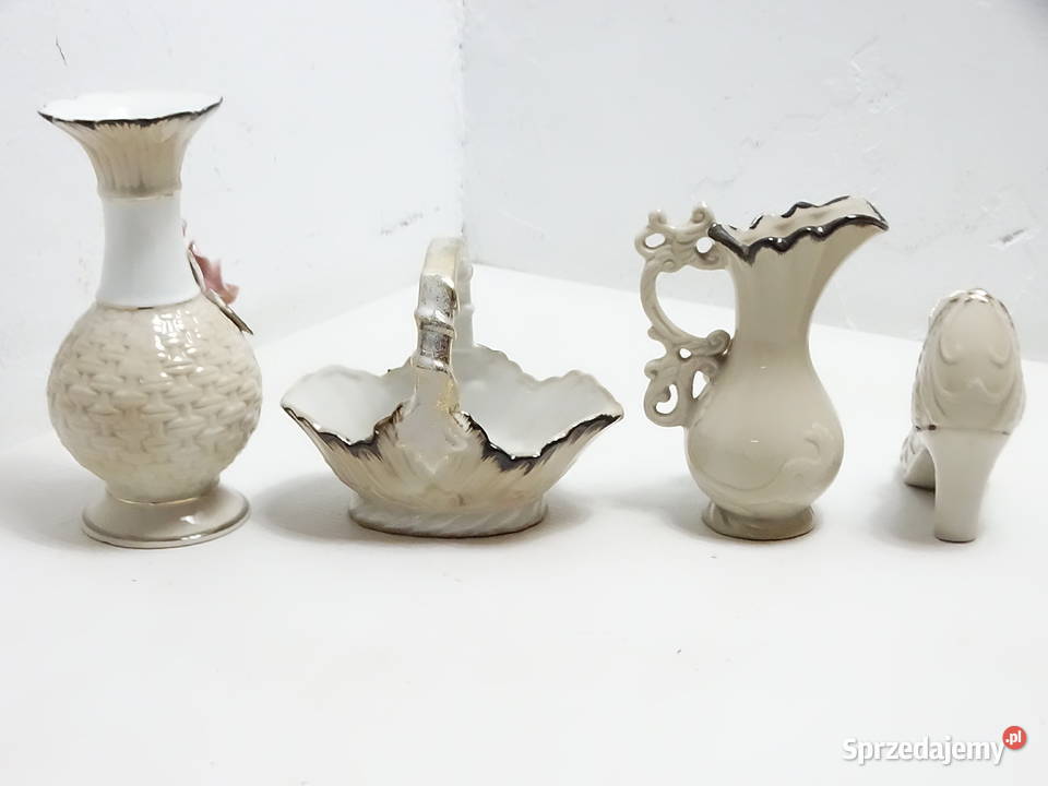 Porcelanowe Miniaturki Figurki Z Różami Vintage Figurki i rzeźby Biłgoraj