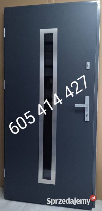 Drzwi Stalowe 80 Nowe Kompletne dąb bielony Poznań