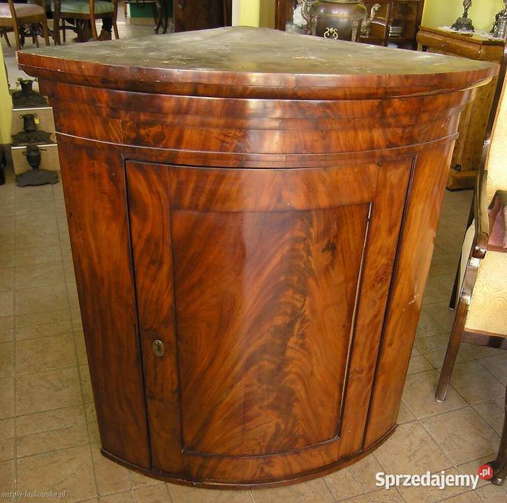 Rogówka cylindryczna Biedermeier mahoń Sopot sprzedam