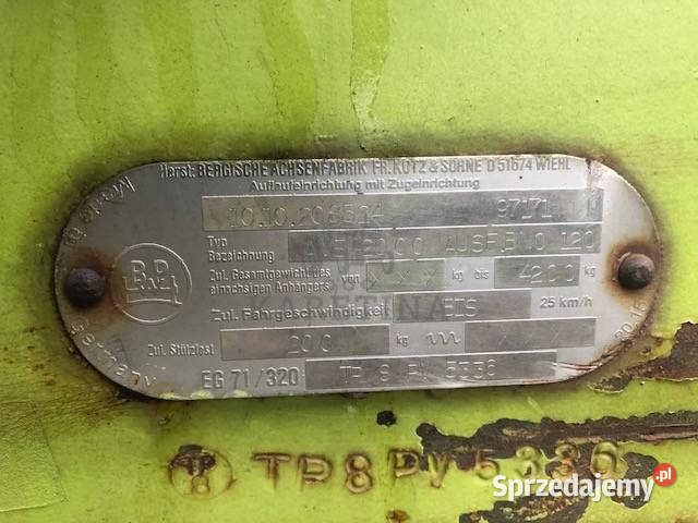 Claas Wózek Transportowy Hedera V900 CZĘŚCI Jastrzębniki