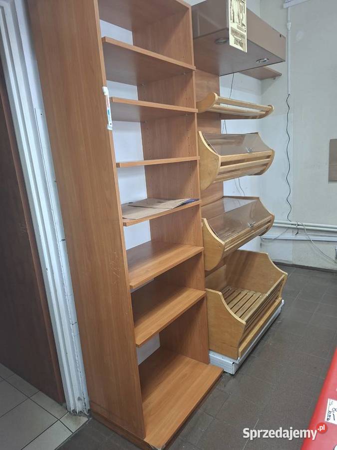 Regały sklepowe i sprzęt likwidacja sklepu Ciechanów sprzedam