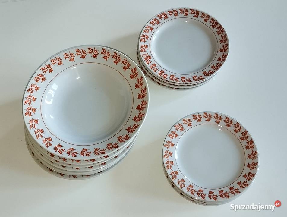porcelana chińska z białym dekorem ostrokrzewu Warszawa