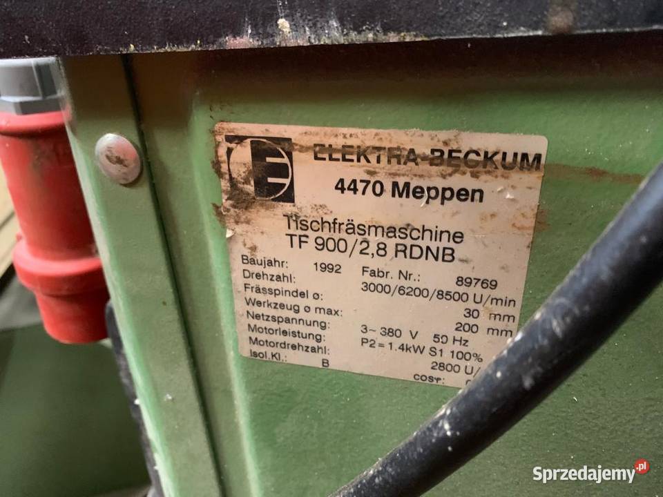 Frezarka Elektra Beckum Pozostałe sprzedam