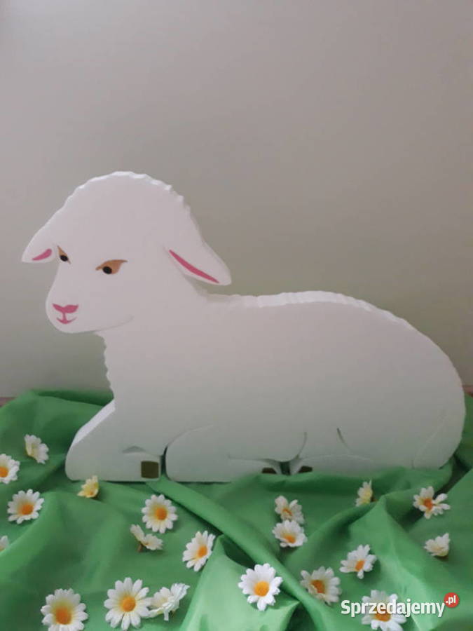 Owieczka z imieniem dziecka dekoracja Pierwsza Dobrzyca